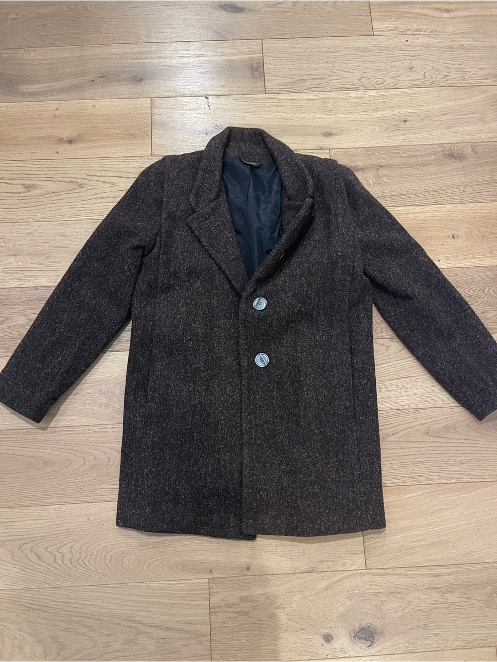 Women’s vintage Joseph’s Alan Brown Wool Overcoat - Classic Two-Button Coat